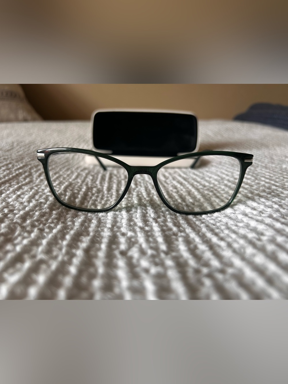 Calvin Klein Dark Green Eyeglass Frames